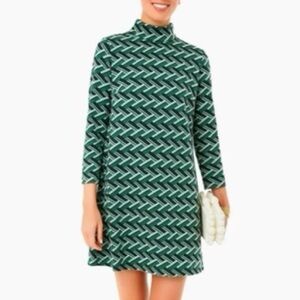 Tuckernuck Ellie Geometric Green Mod Dress XXS